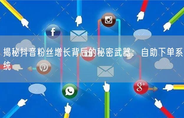 揭秘抖音粉丝增长背后的秘密武器：自助下单系统