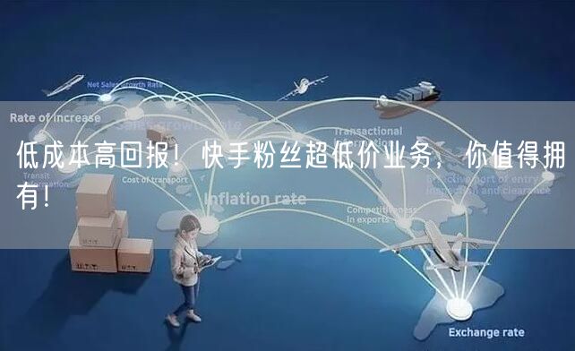 低成本高回报！快手粉丝超低价业务，你值得拥有！