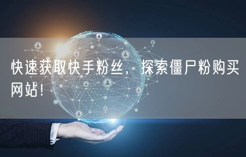 快速获取快手粉丝，探索僵尸粉购买网站！