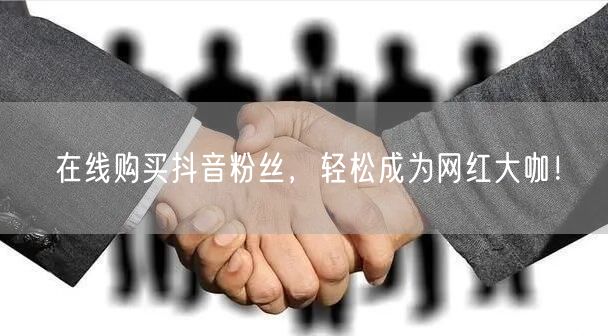 在线购买抖音粉丝，轻松成为网红大咖！