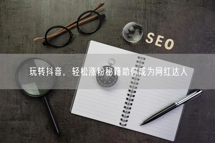 玩转抖音，轻松涨粉秘籍助你成为网红达人