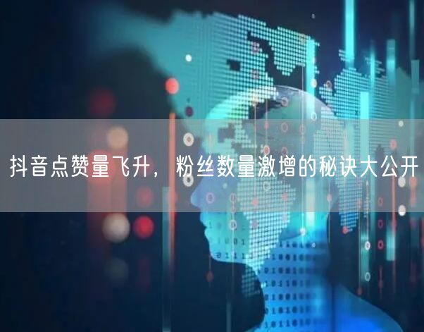 抖音点赞量飞升，粉丝数量激增的秘诀大公开