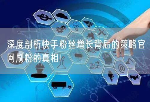 深度剖析快手粉丝增长背后的策略官网刷粉的真相!